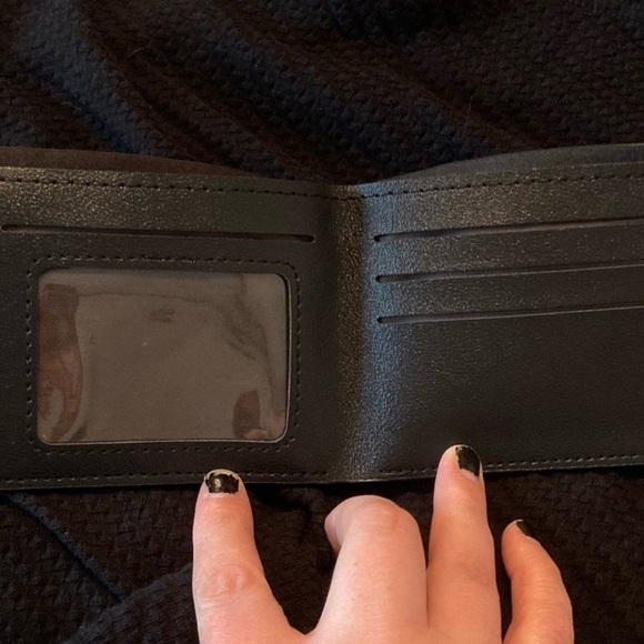 NEW Checkered Designer Grey Black Louis Style Billfold Wallet Men's ! - Picture 4 of 4